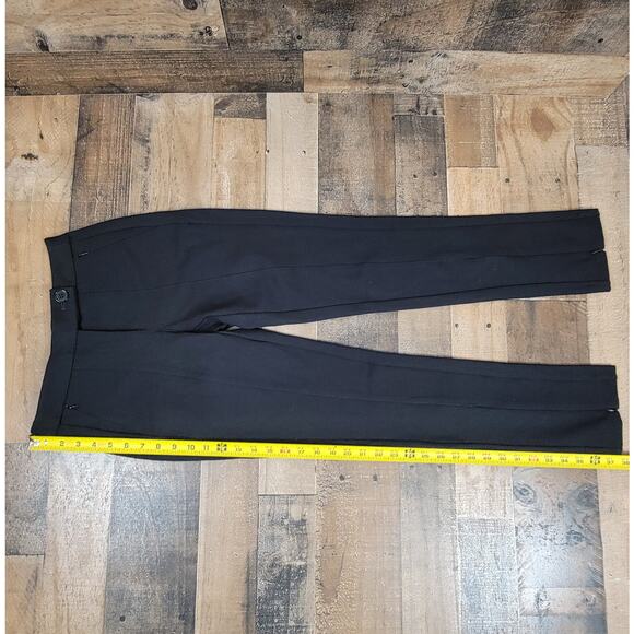 Anthropologie Maeve Zipper Ankle Dress Pants Career Office Black Preppy 0 Petite - Picture 12 of 15